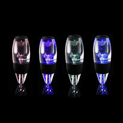 Eco Friendly Magic Wine Aerator With Colorful LED Light Added