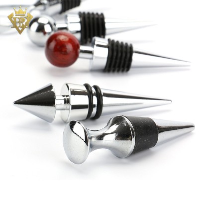 Zinc Alloy Whisky Champagne Wine Bottle Stopper for Wedding Gift